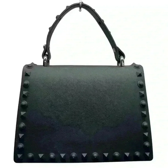Black Studded Clutch Purse - Picture 2 of 5